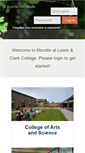Mobile Screenshot of moodle.lclark.edu