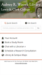 Mobile Screenshot of library.lclark.edu