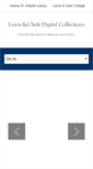 Mobile Screenshot of digitalcollections.lclark.edu