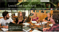 Desktop Screenshot of law.lclark.edu