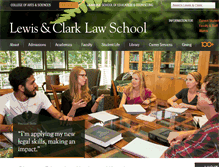 Tablet Screenshot of law.lclark.edu