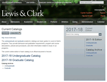 Tablet Screenshot of docs.lclark.edu